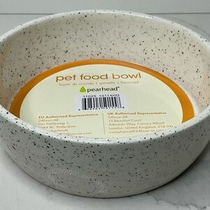 Pearhead Pet Food Bowl Cat & Dogs Water & Food Dish Ceramic New